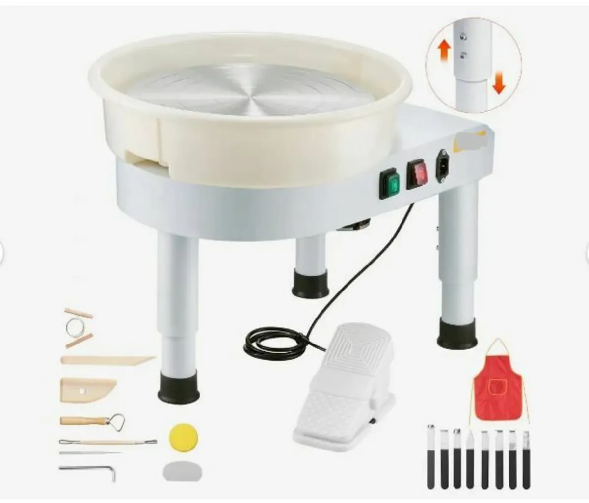 Pottery Wheel, 35 cm Ceramic Wheel Forming Machine - Image 1