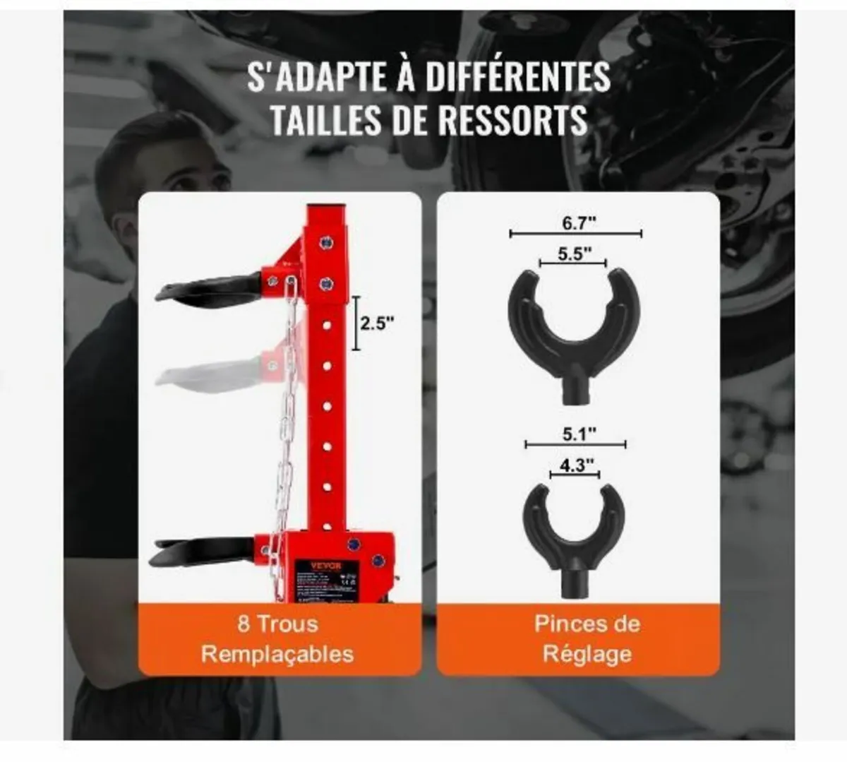 Strut Spring Compressor, 4.5 Ton - Image 2