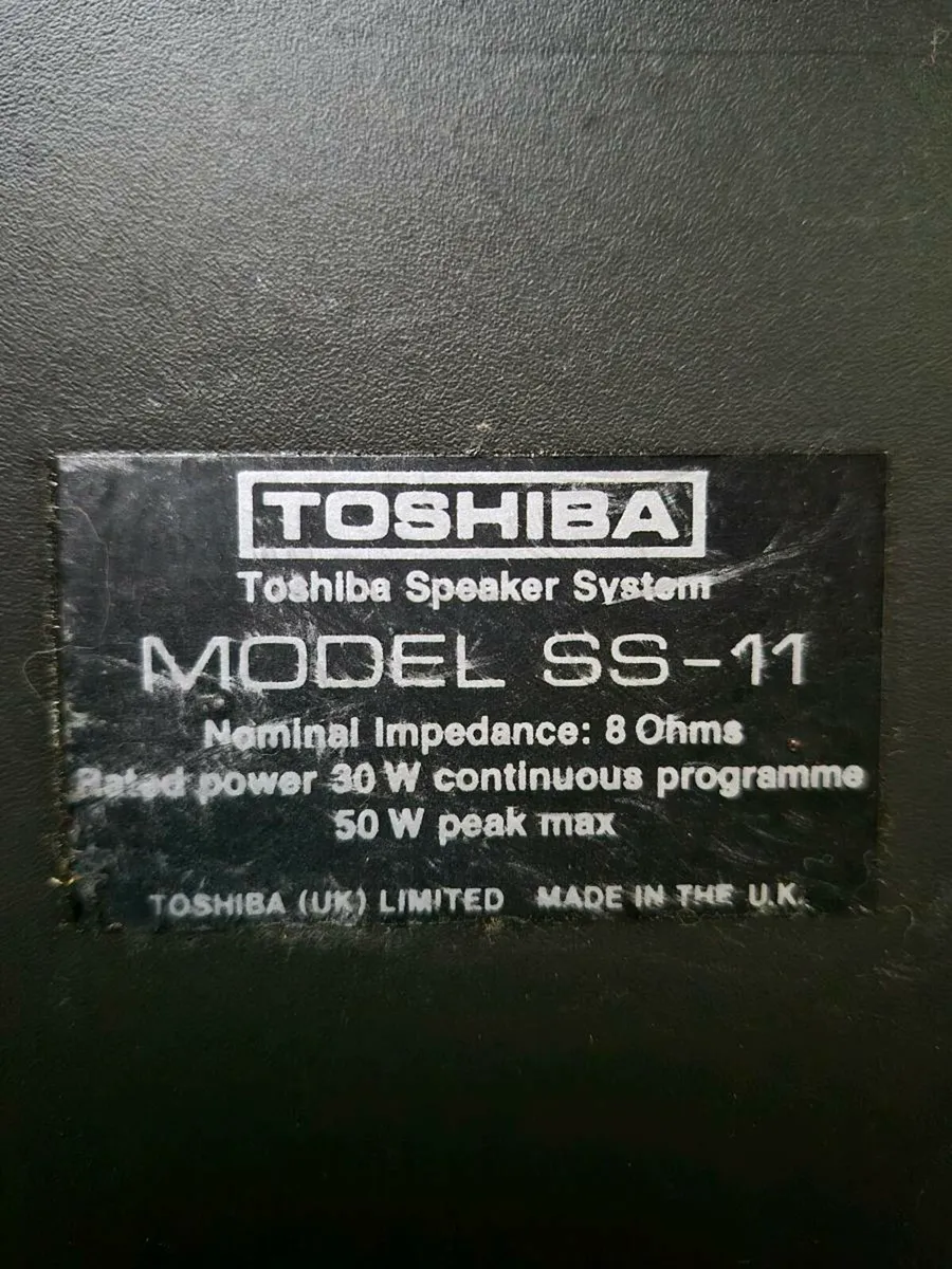Vintage Toshiba speakers - Image 2