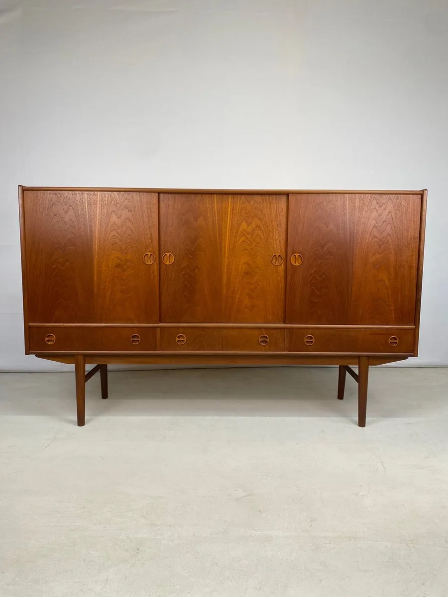 Mid Century Danish Teak Highboard - Image 1
