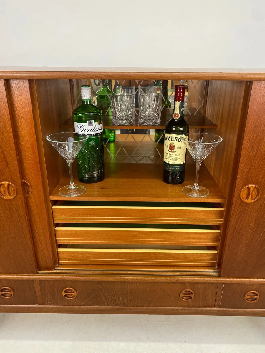 Mid Century Danish Teak Highboard - Image 3