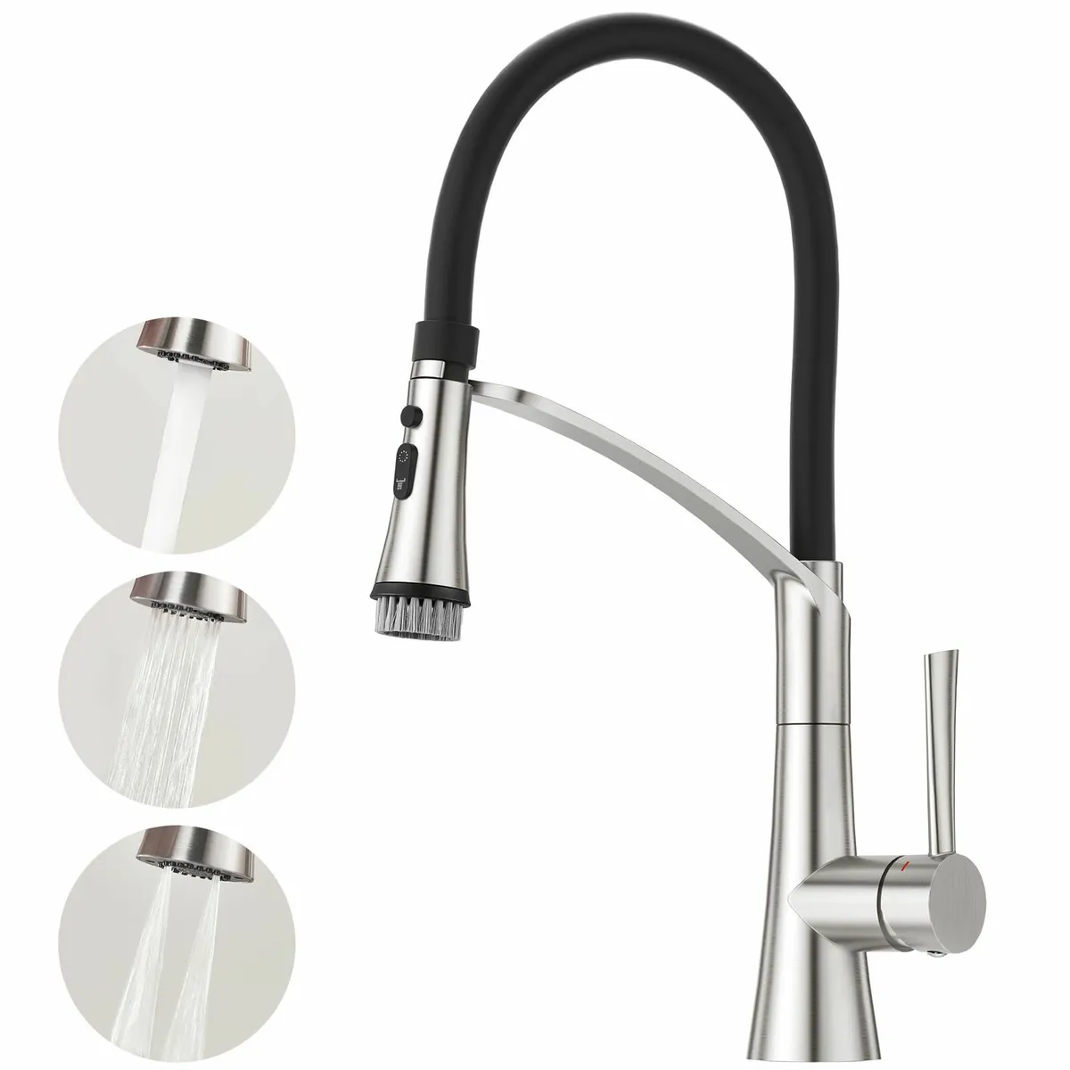 Kitchen Tap With Pull Down Dual Function Sprayer - Image 1