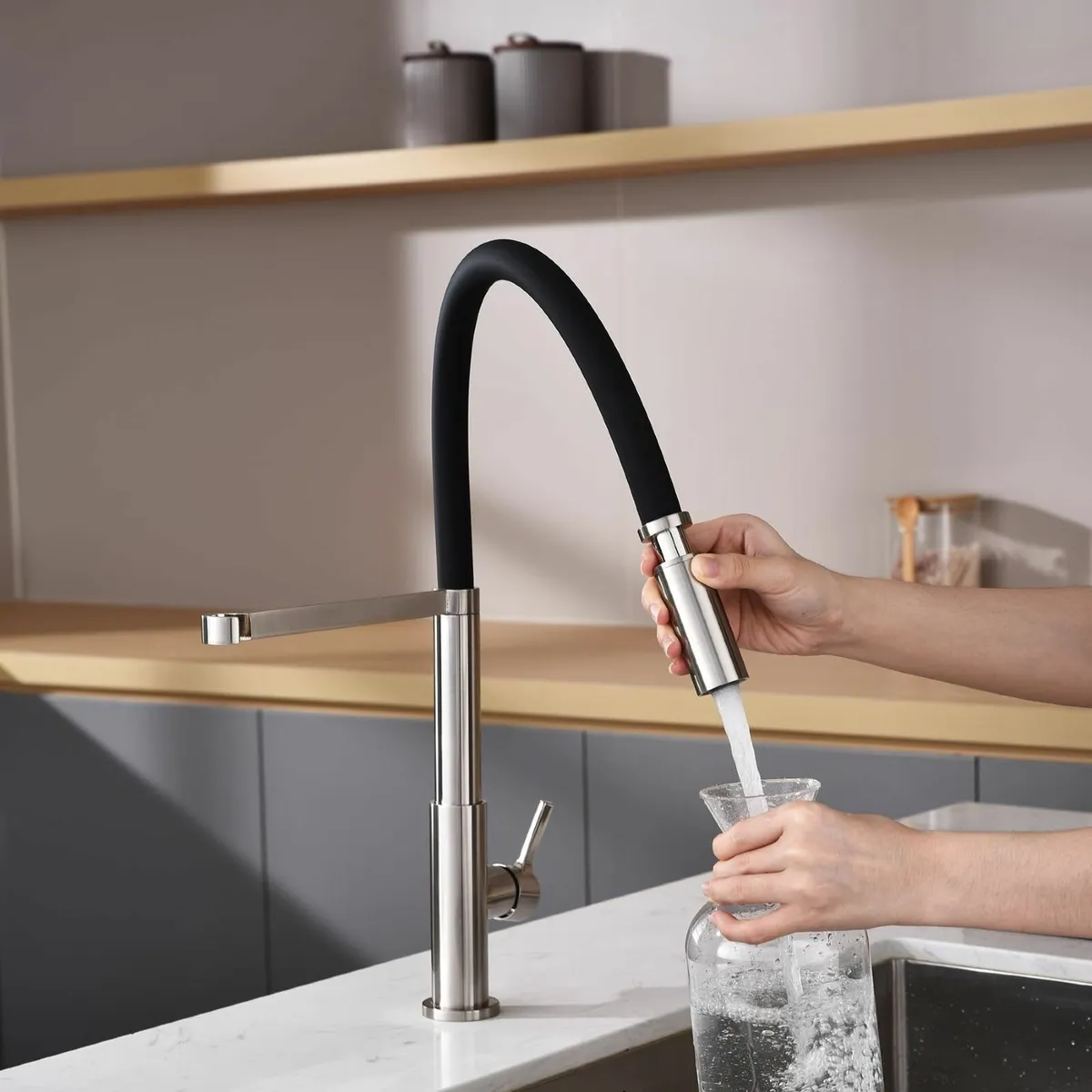 Kitchen Sink Mixer Tap Flexible with Pull Out - Image 4