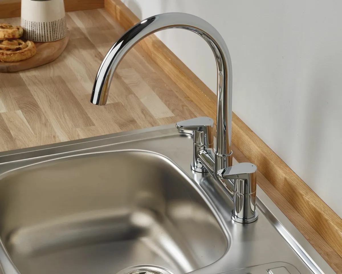 QST DSM C Quest Deck Kitchen Sink Mixer Tap with - Image 3