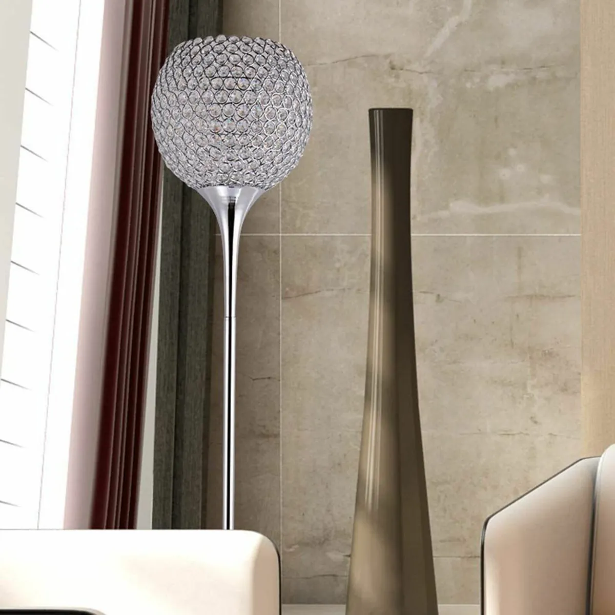 Led Floor Lamps for Living Room Modern Chrome - Image 4