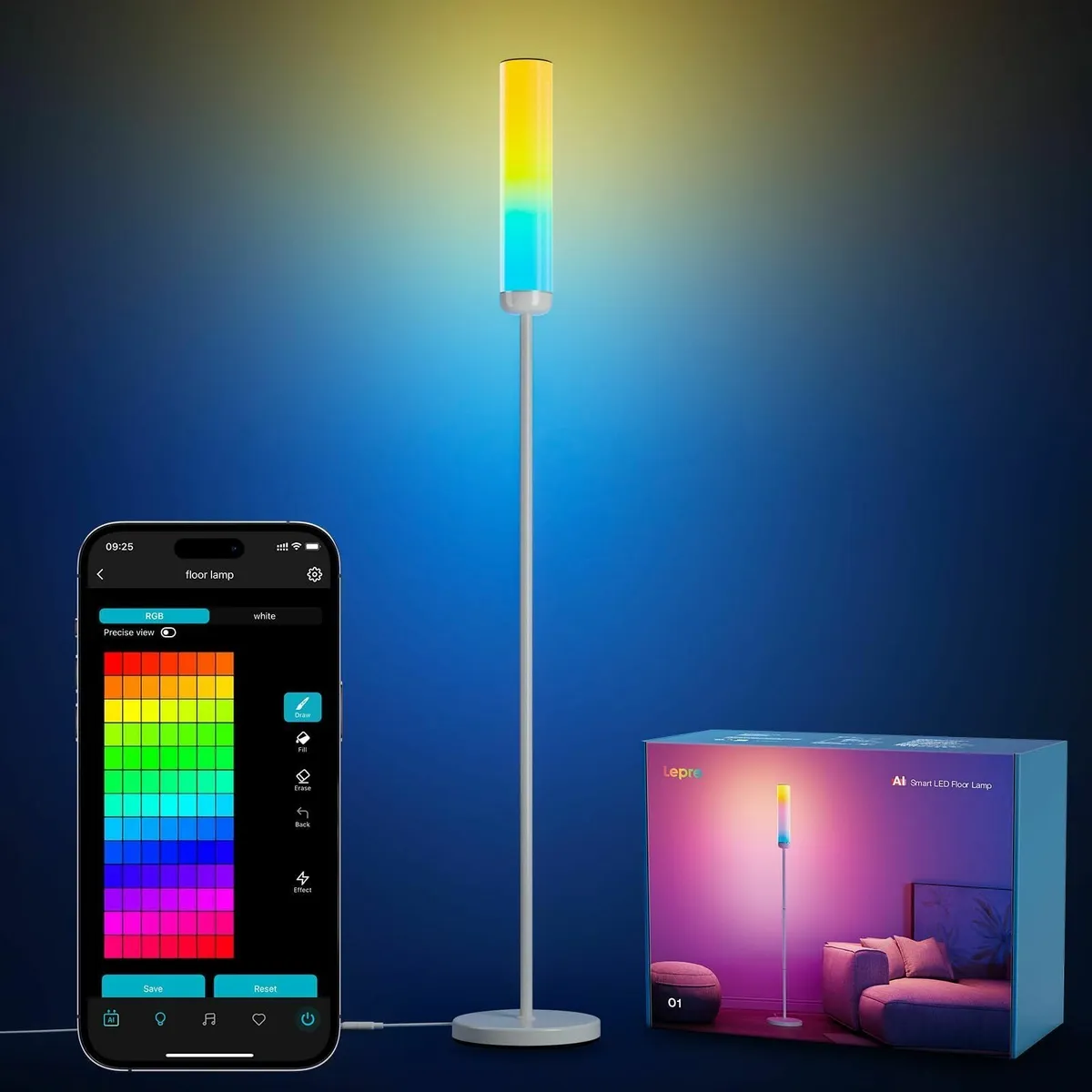O1 AI Floor Lamp Smart Standing with Music Sync - Image 1