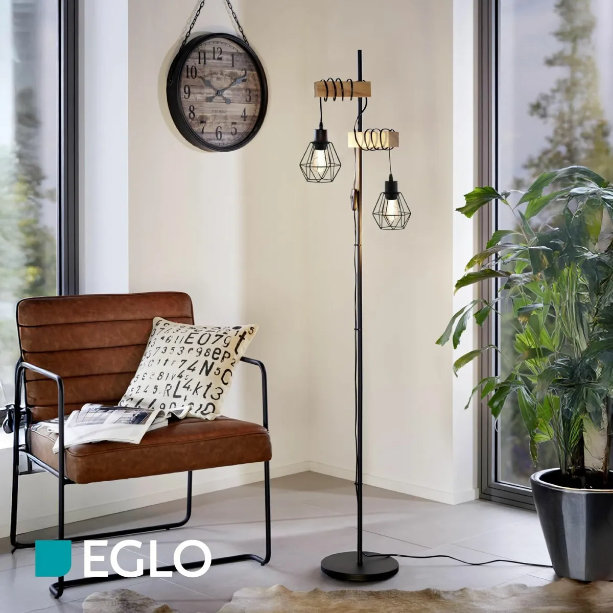 Floor lamp Townshend 5 2-Light Vintage Standing - Image 2