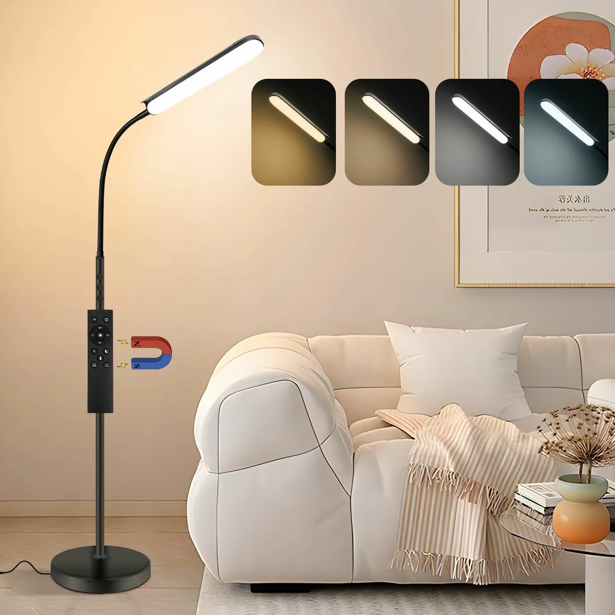 LED Floor Lamp 18W 1800LM Dimmable Adjustable - Image 1