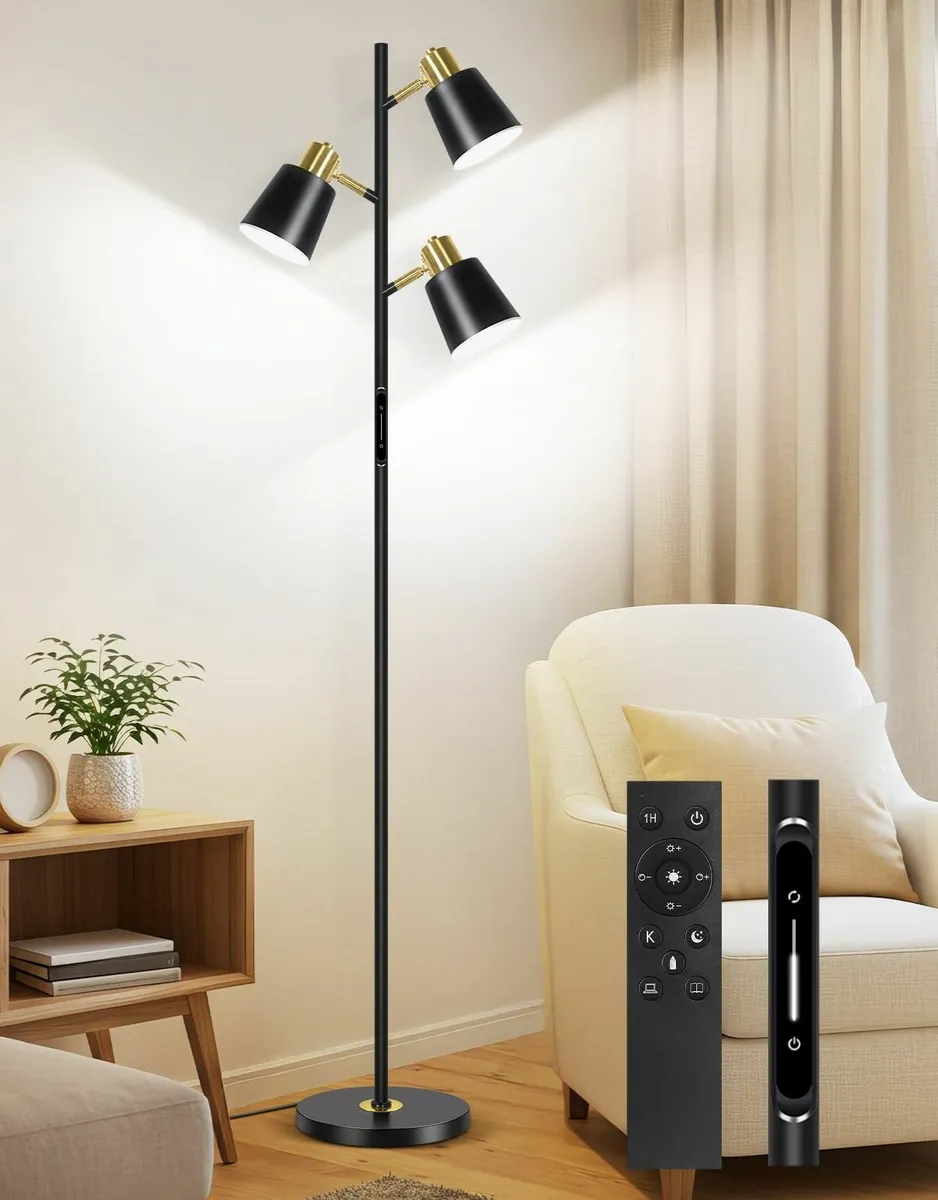 LED Tree Floor Lamp 36W Dimmable Modern Light - Image 1