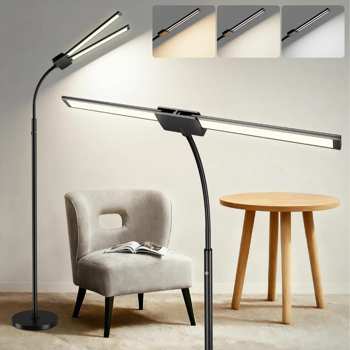 Cordless Floor Lamp 8000mAh Rechargeable LED for - Image 1