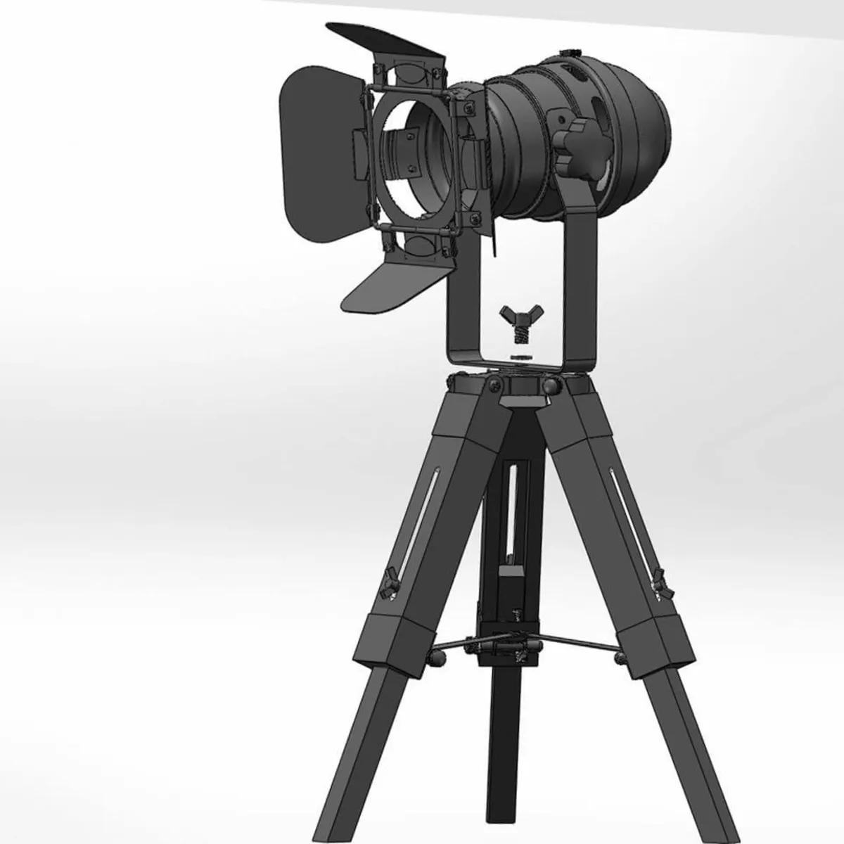 Industrial Tripod Table Lamp for Living Room - Image 2