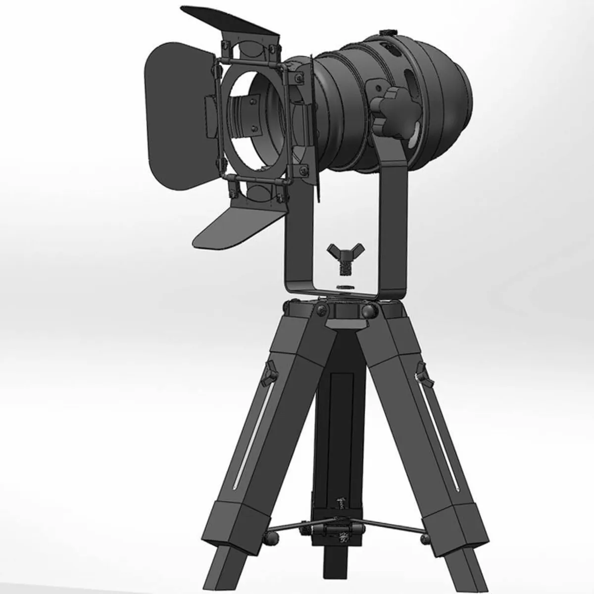 Industrial Tripod Table Lamp for Living Room - Image 3