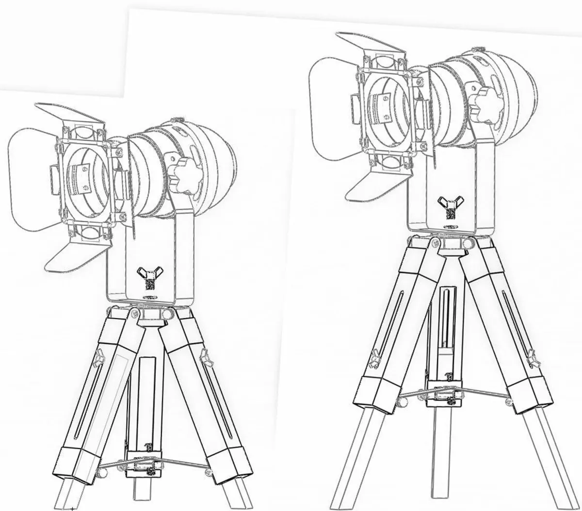 Industrial Tripod Table Lamp for Living Room - Image 4