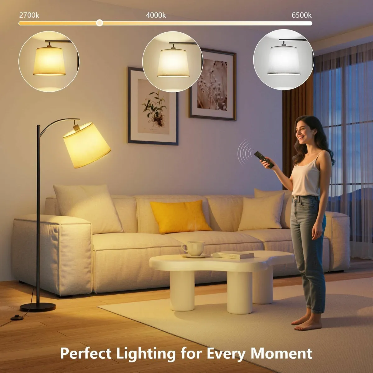 Floor Lamps for Living Room 60 Arc Tall Standing - Image 3