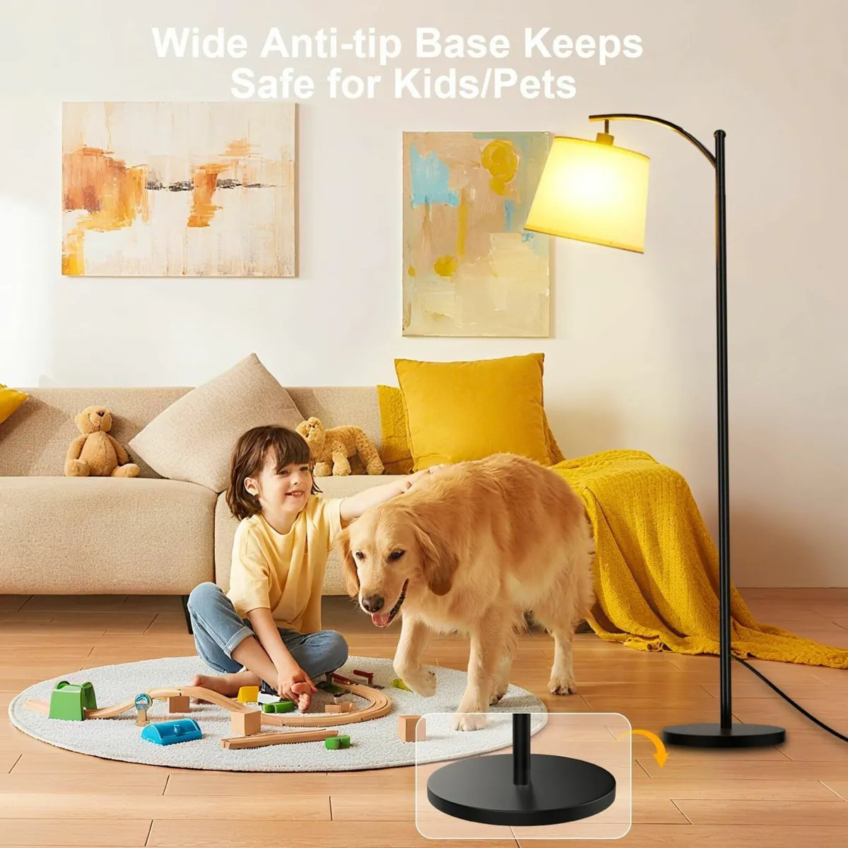 Floor Lamps for Living Room 60 Arc Tall Standing - Image 4