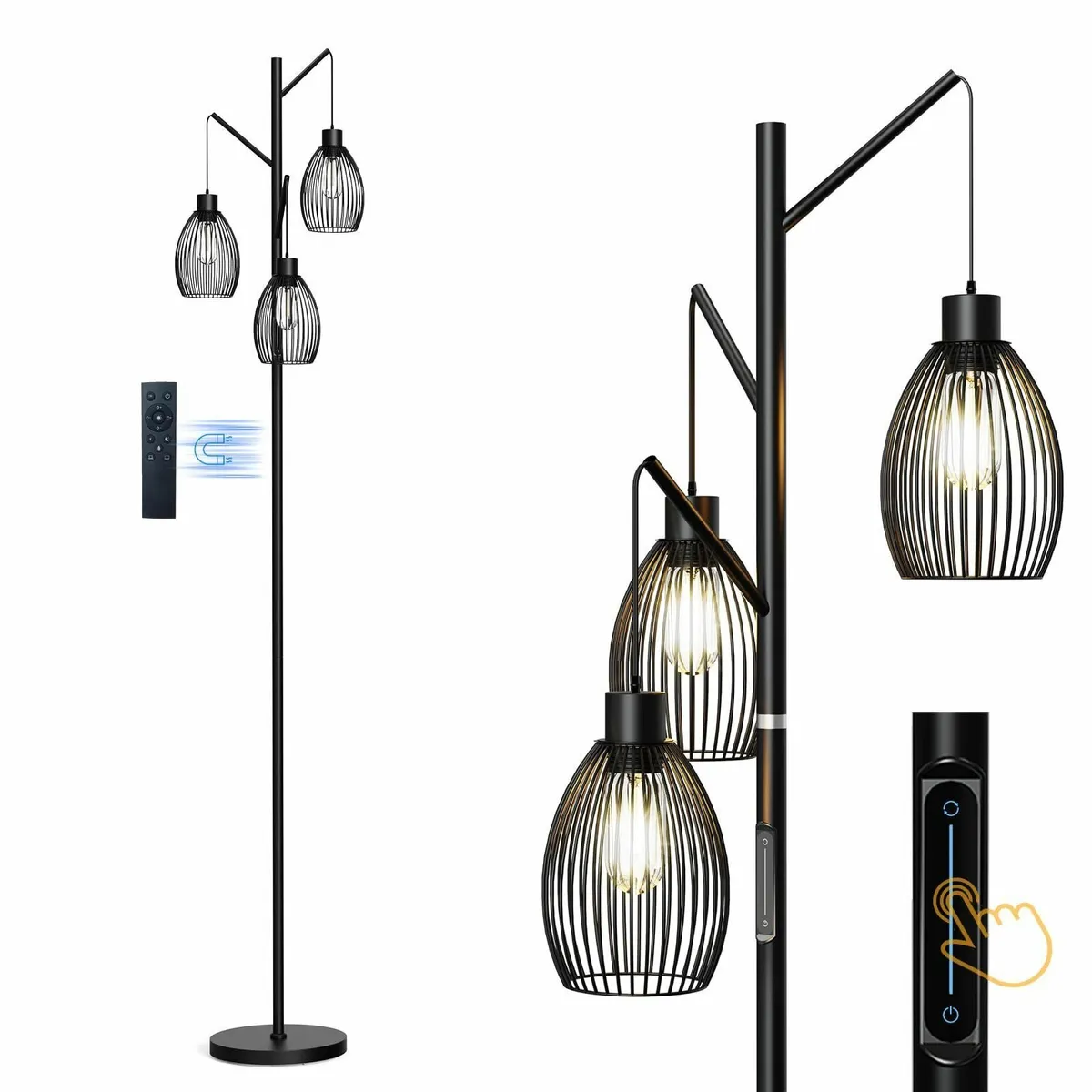 Industrial Floor Lamp for Living Room 183CM Tall - Image 1