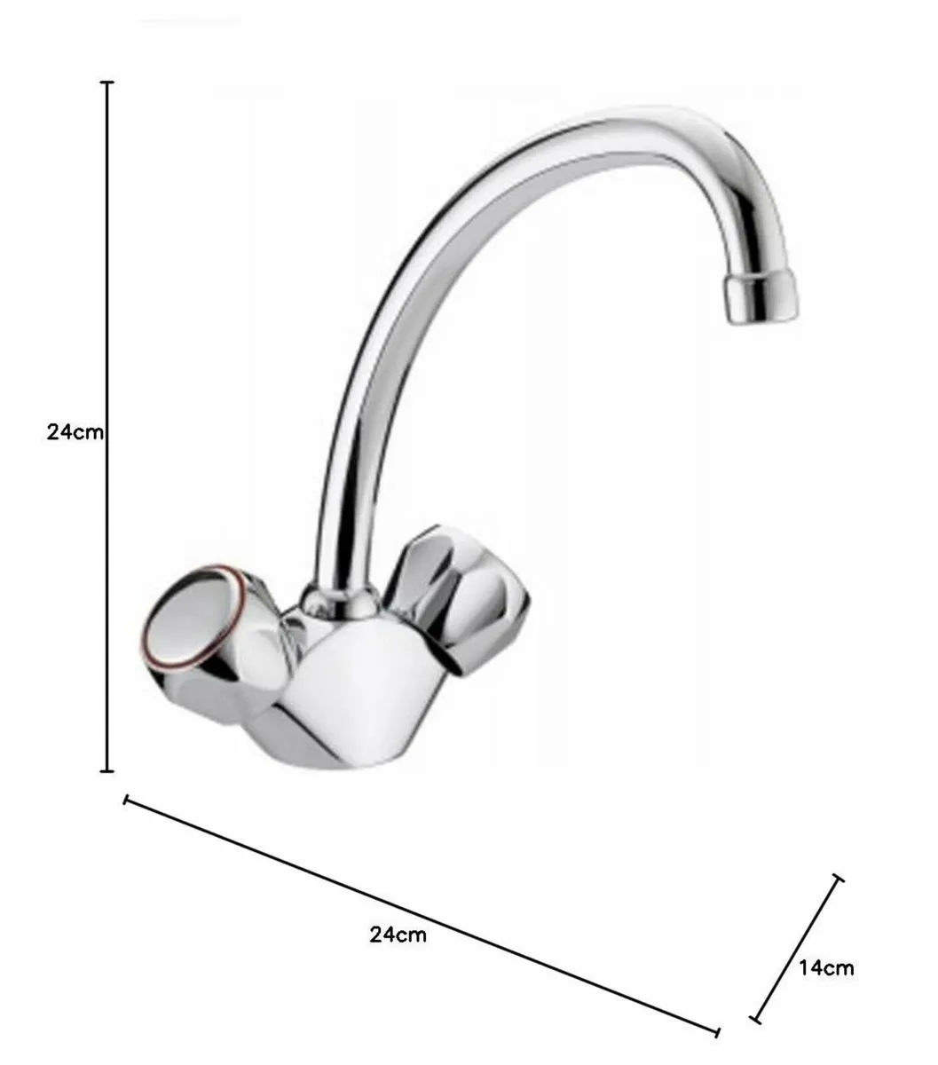 VAC BSNK C MT Value Club Kitchen Sink Mixer Tap - Image 2