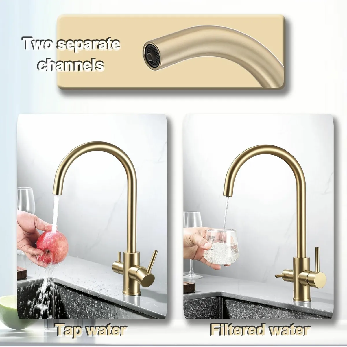 3 in 1 Kitchen Tap with Drinking Filtered Water - Image 4