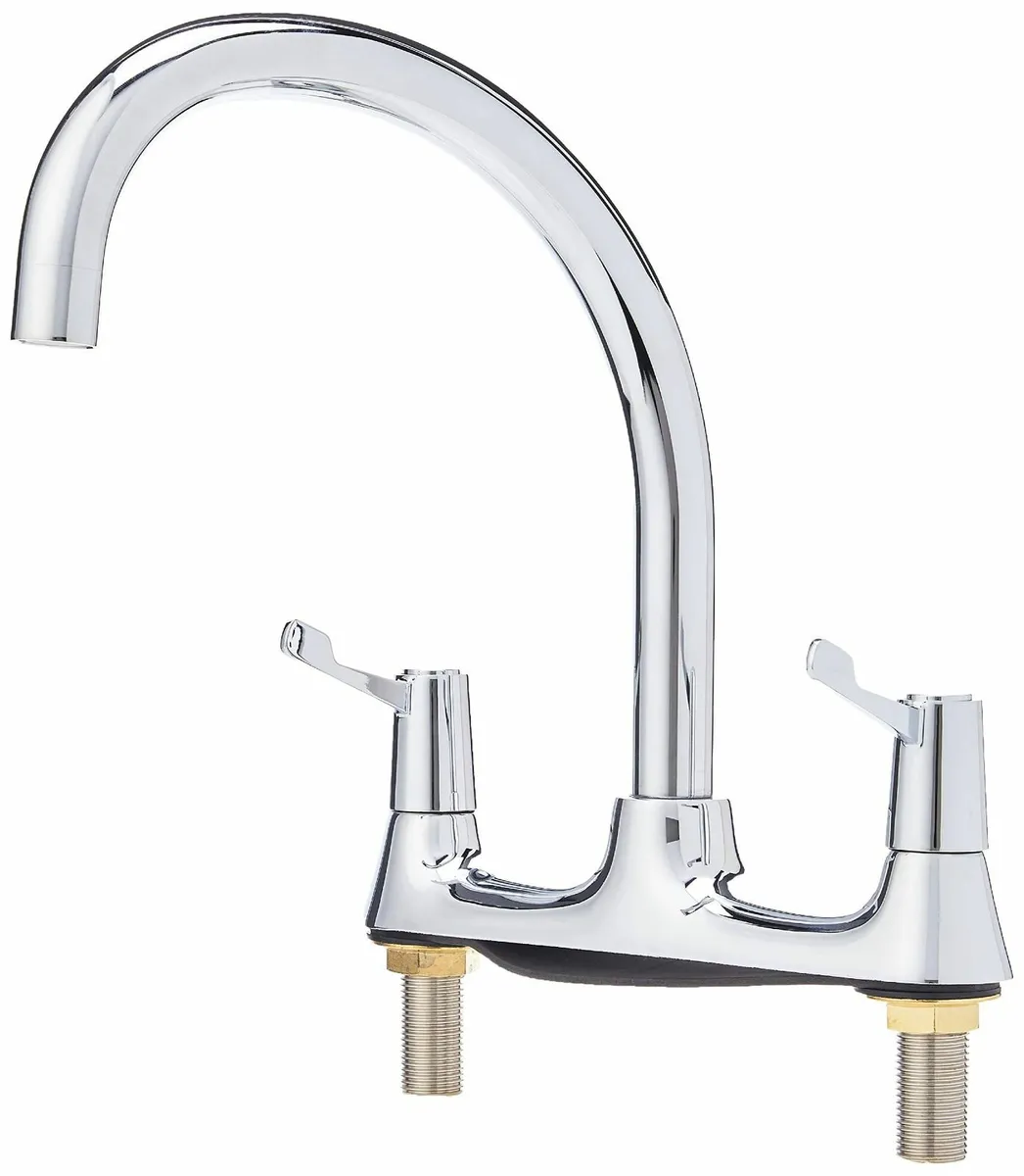 Value Deck Sink Mixer with Durable Ceramic Disc - Image 3