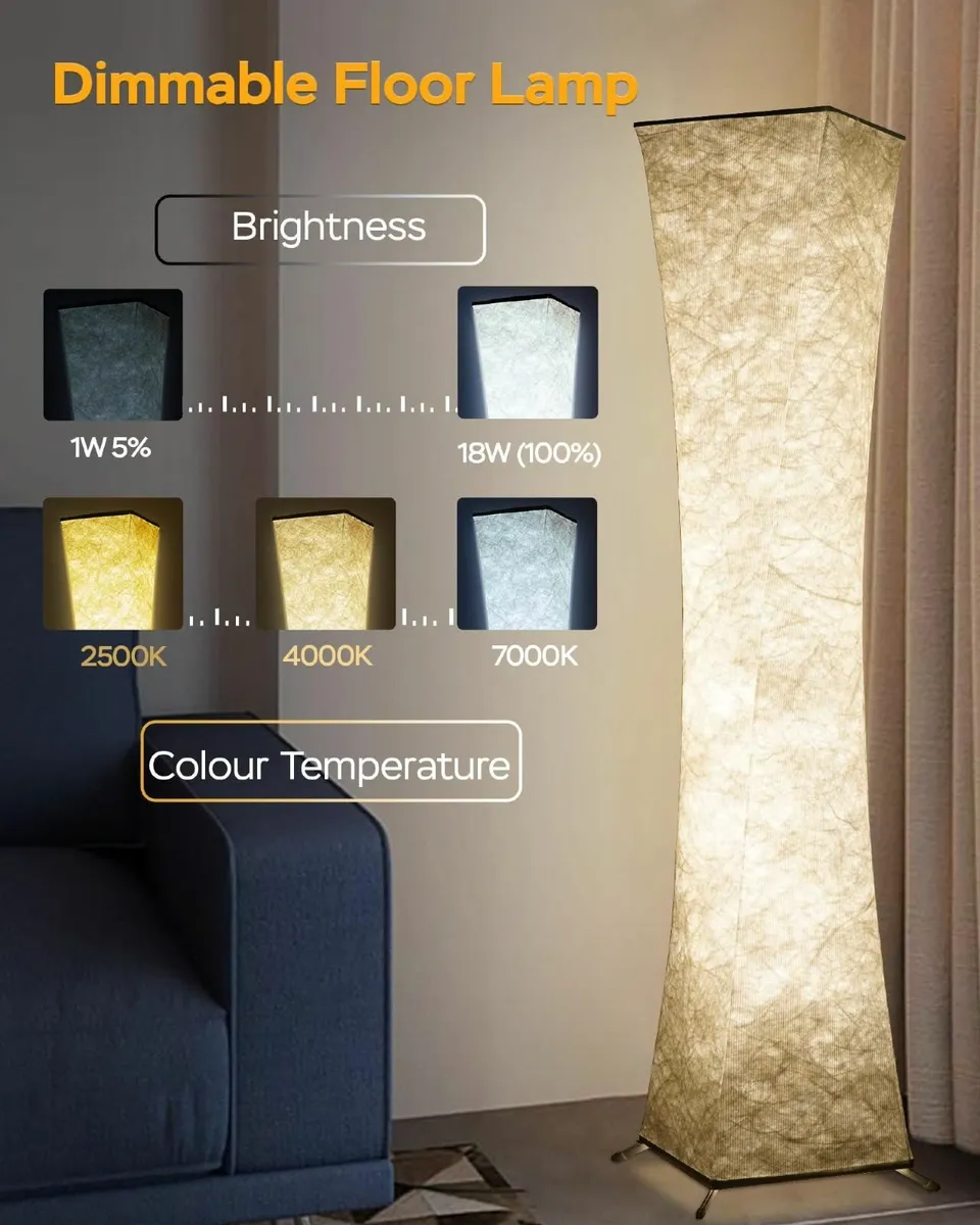 Smart RGB LED Floor Lamp 18W Remote APP Control - Image 3