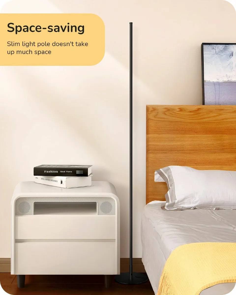 2 Pack LED Floor Lamp 146cm Minimalist Dimmable - Image 3