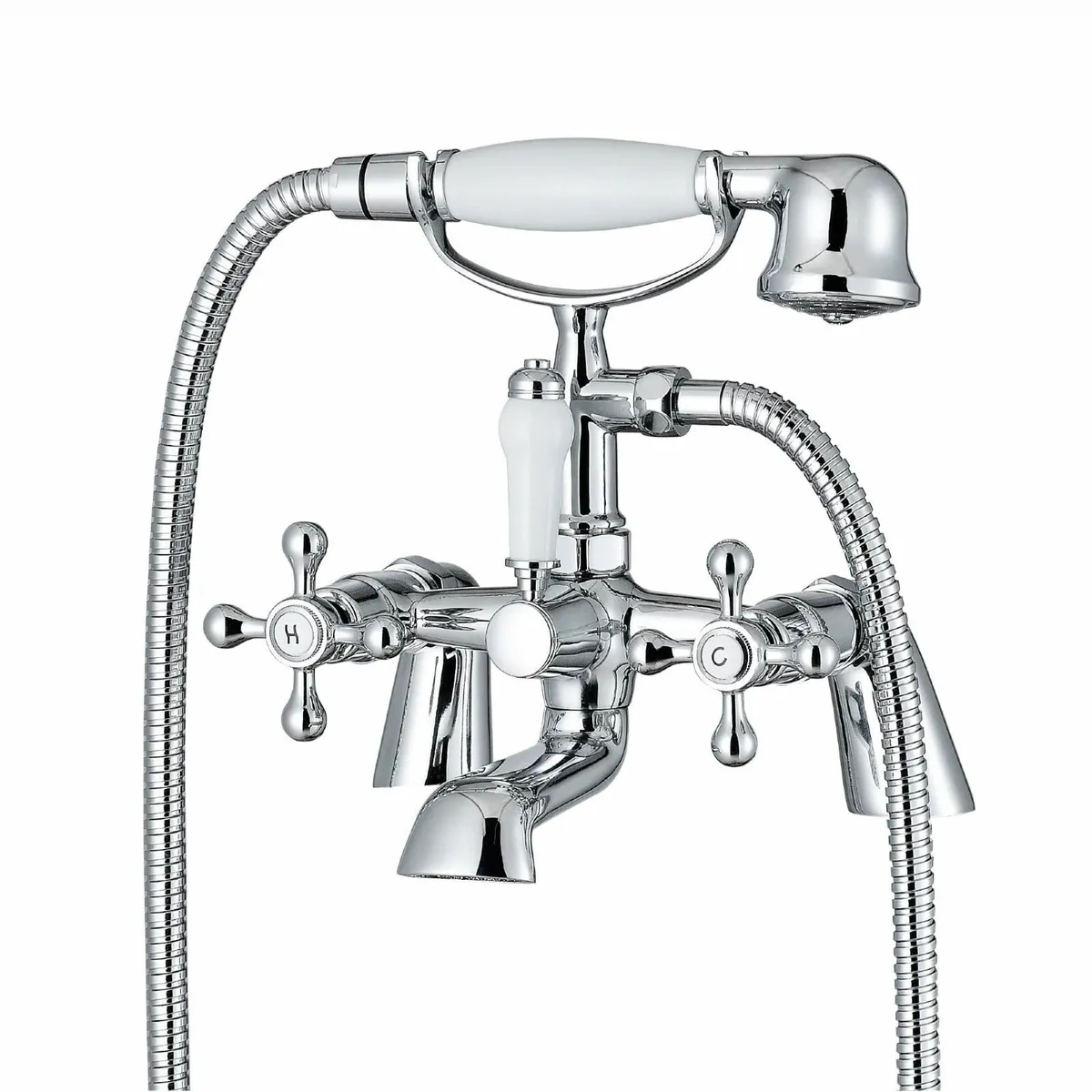 Beaumont BBT0257 Chrome Bath Shower Mixer Taps - Image 1