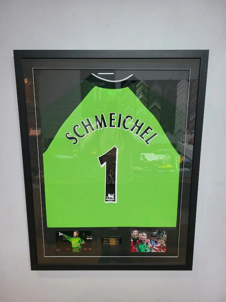 Peter Schmeichel Framed Signed Man Utd Shirts - Image 1