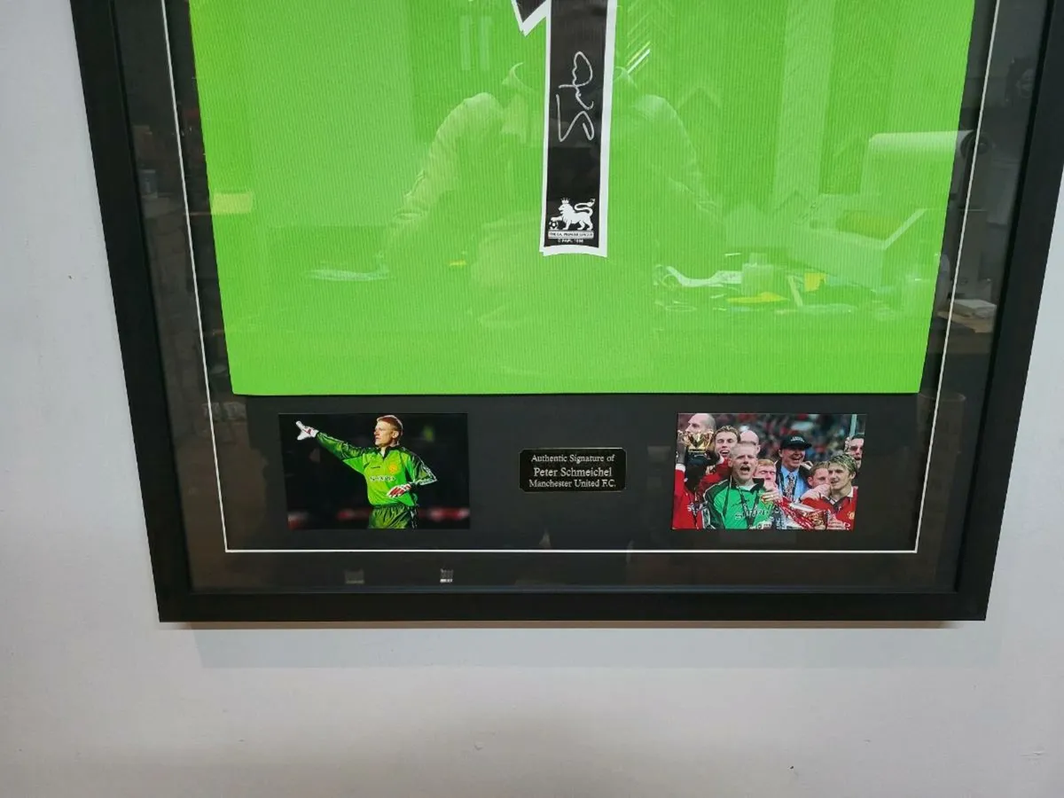 Peter Schmeichel Framed Signed Man Utd Shirts - Image 3