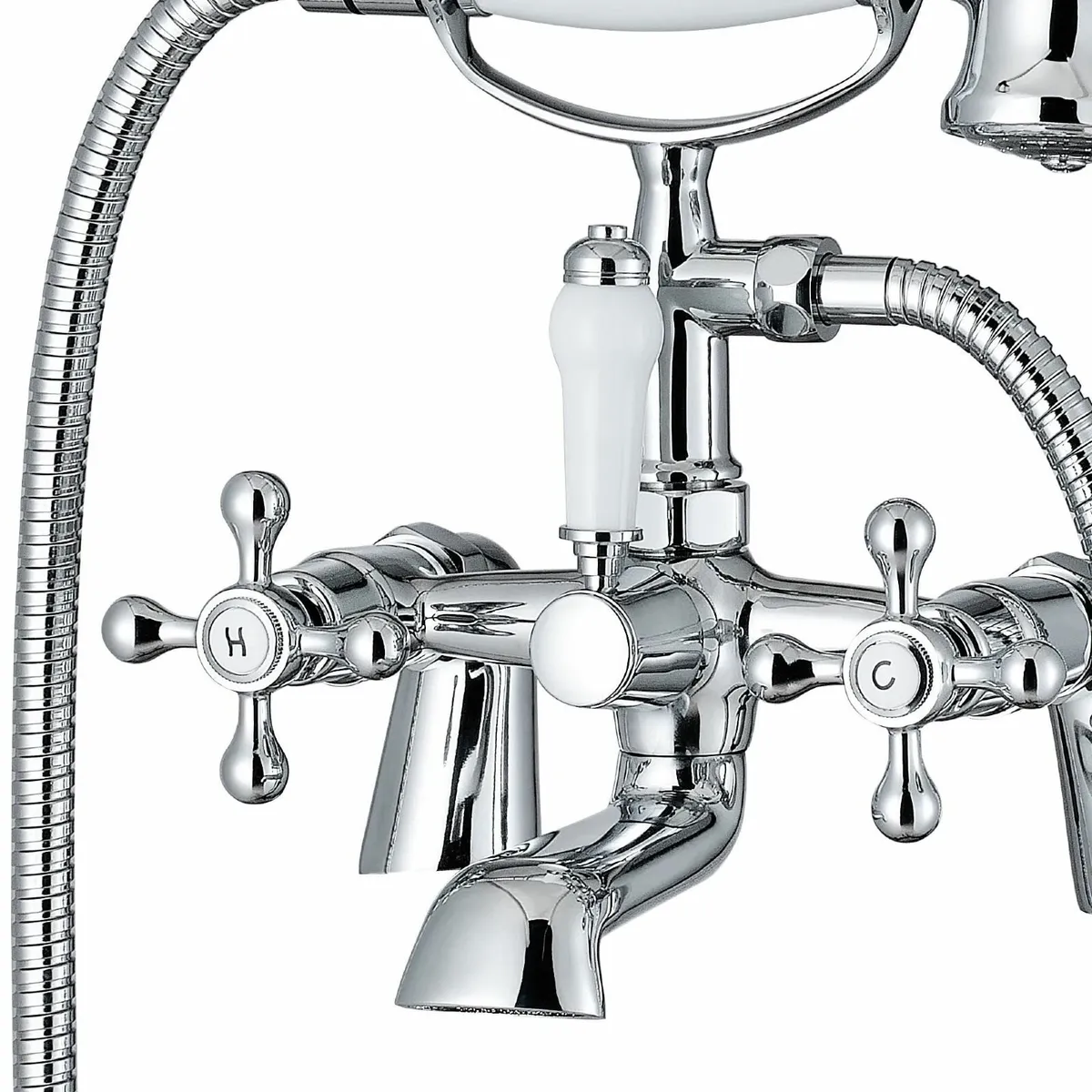Beaumont BBT0257 Chrome Bath Shower Mixer Taps - Image 3