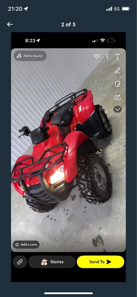 2012 honda 420 - Image 1