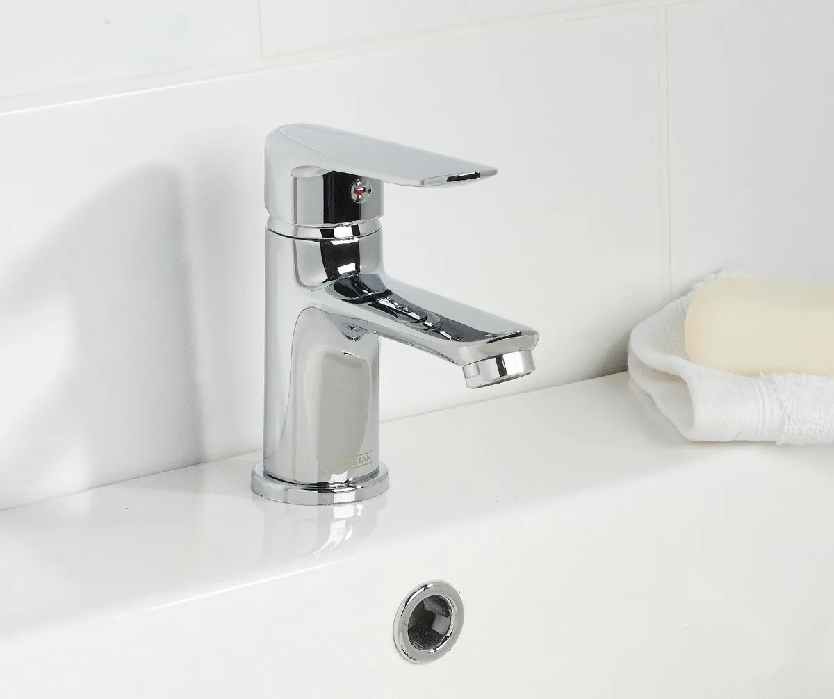 Essentials Opus Bathroom Taps Basin Mixer Chrome - Image 2