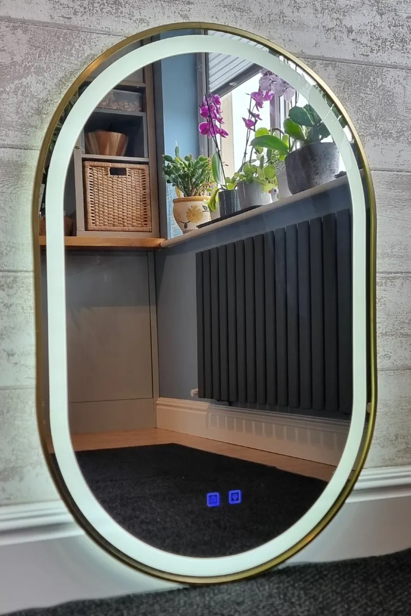 LED Bathroom Mirror 60x90cm Antifog Demister - Image 3