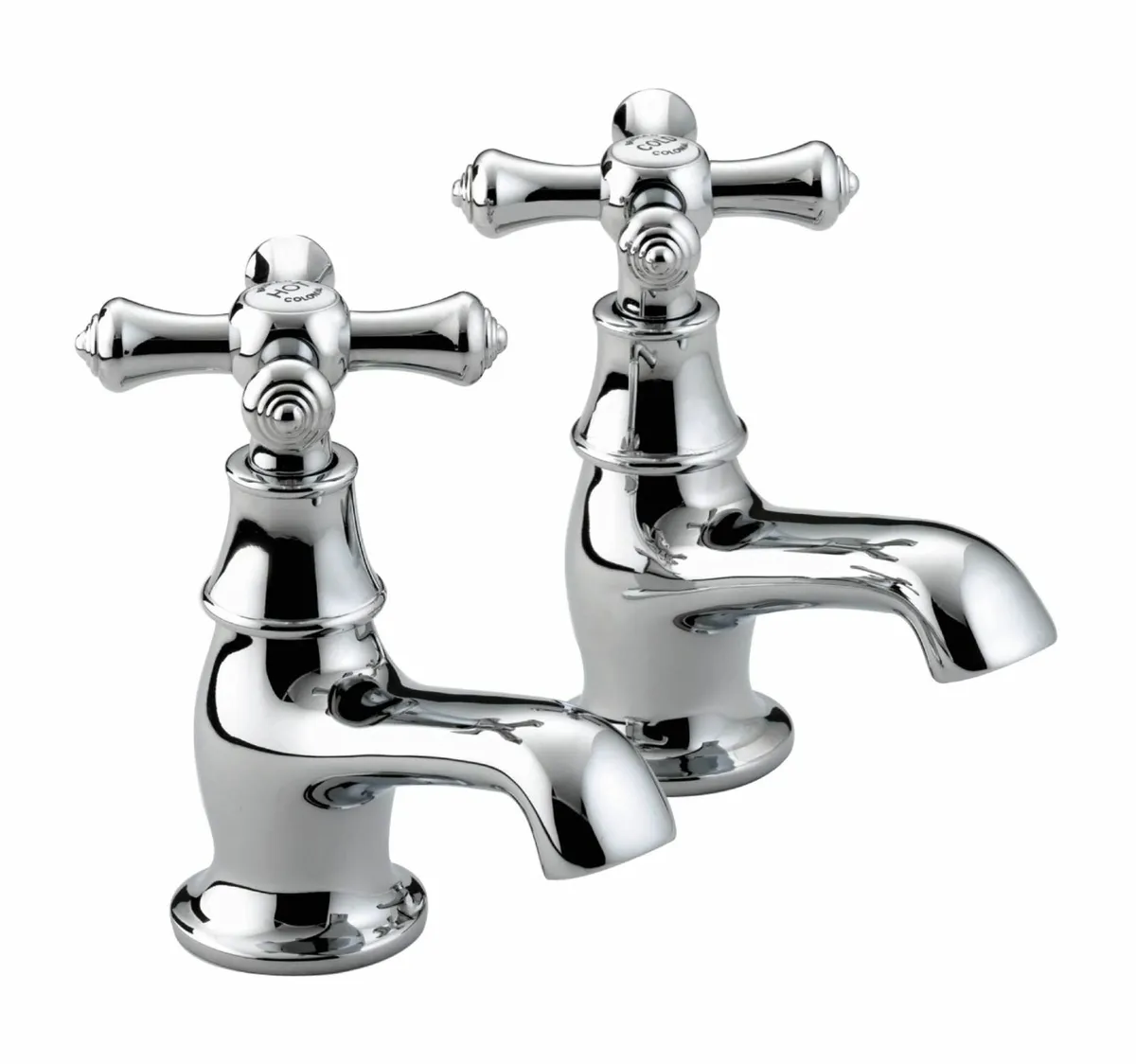 K 1/2 C Colonial Basin Taps - Chrome - Image 1