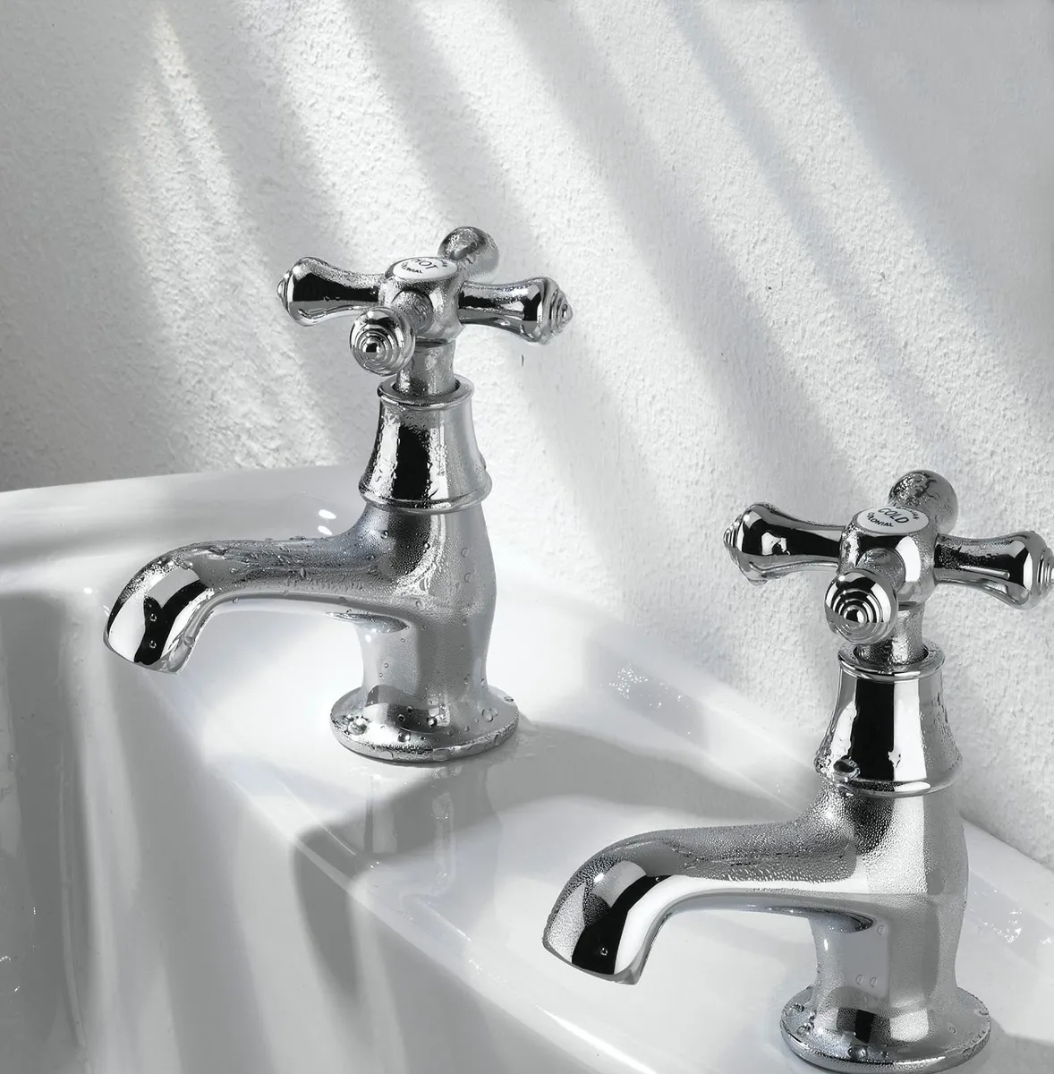 K 1/2 C Colonial Basin Taps - Chrome - Image 3