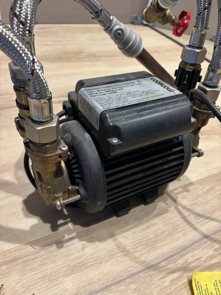 2.0 Bar Shower Pump (Twin) Stuart Turner Monsoon - Image 1