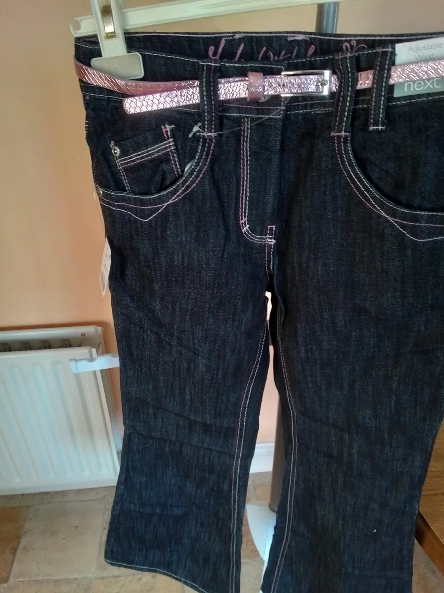 New - Next jeans with belt - Image 1