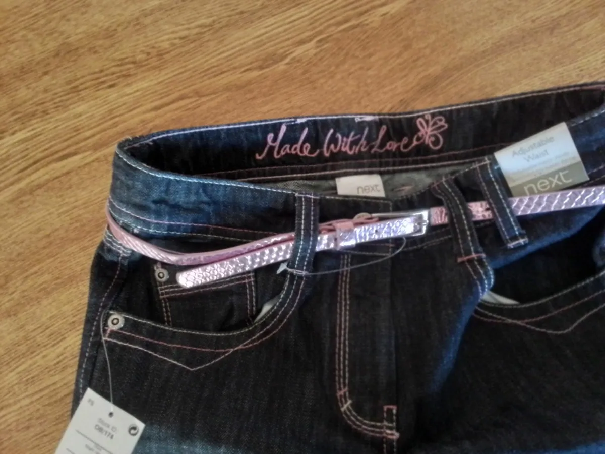 New - Next jeans with belt - Image 4
