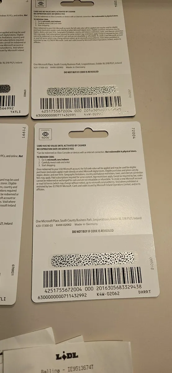 XBox Gift Cards - Image 2