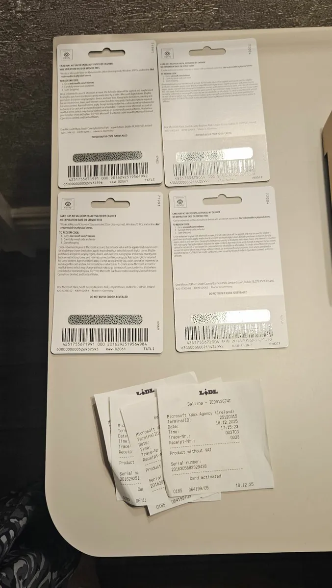 XBox Gift Cards - Image 3