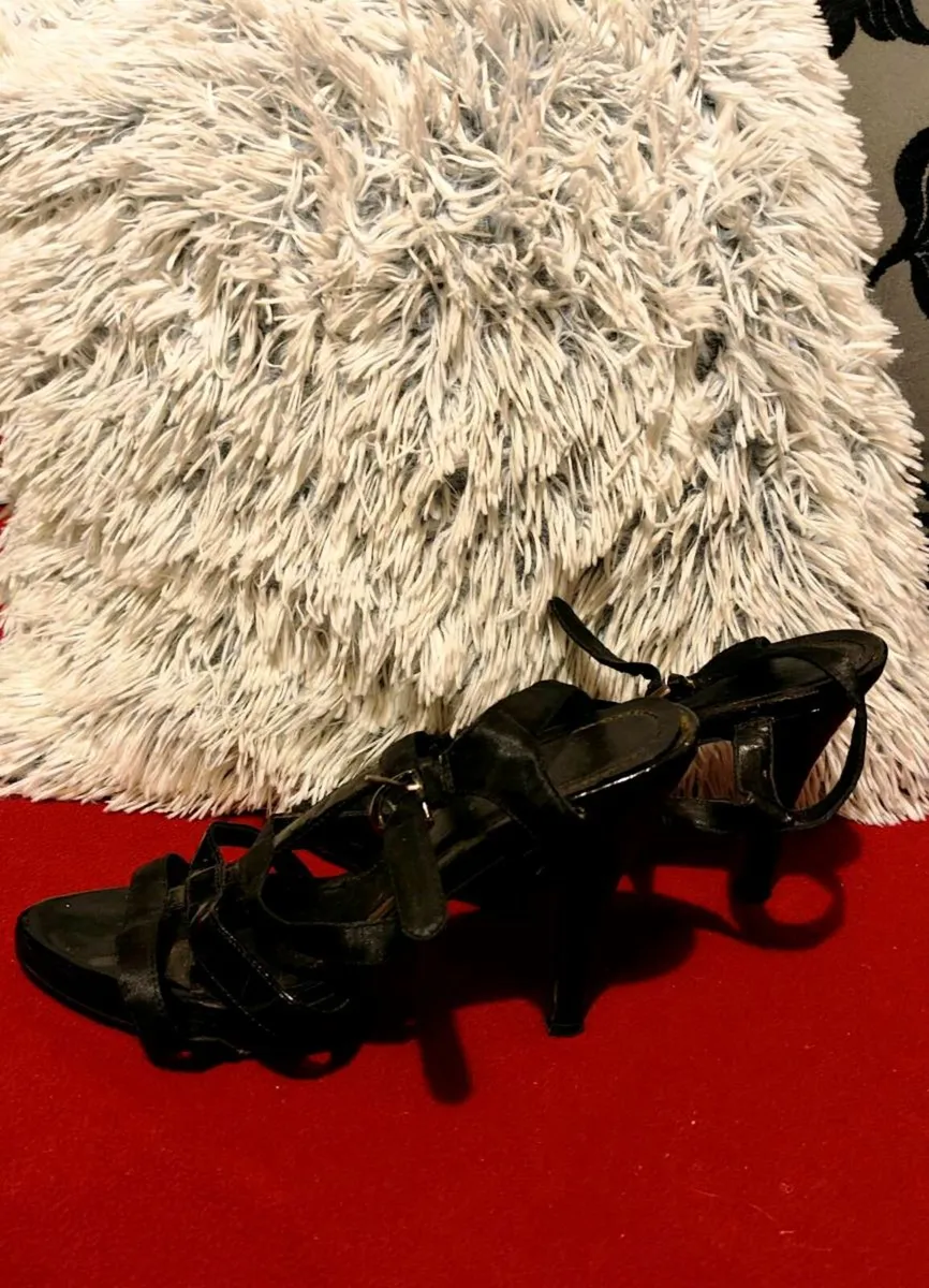 Elegant Black Strappy Heels – Size UK 5 / EUR 38 - Image 3