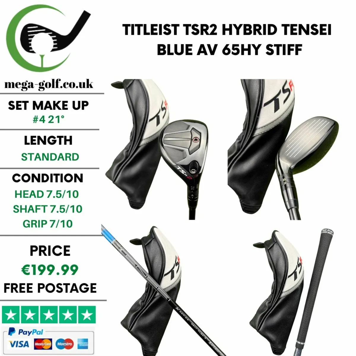 Titleist TSR2 Hybrid / #4 21° / Stiff - Image 1