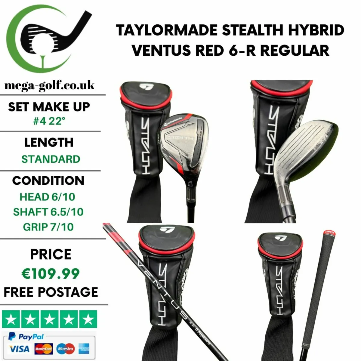 Taylormade Stealth Hybrid / #4 22° / Regular - Image 1