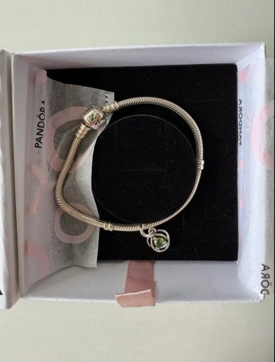 Brand new Pandora Moments bracelet with charm - Image 2
