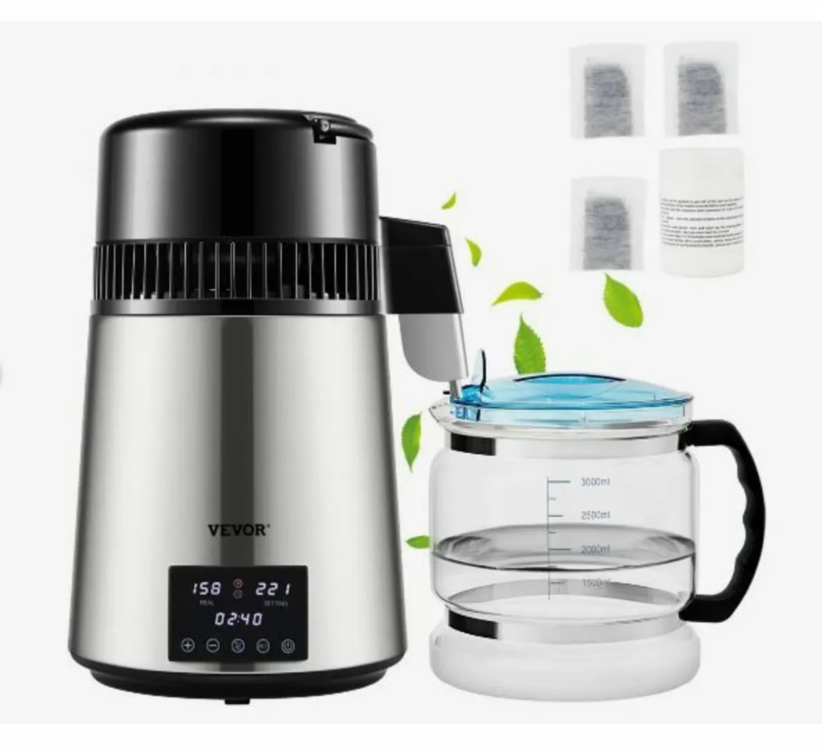 4L Water Distiller 1.5L/H Distilled Water - Image 1