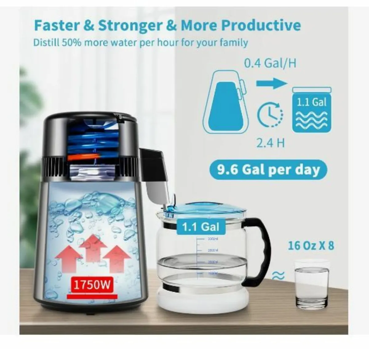 4L Water Distiller 1.5L/H Distilled Water - Image 3