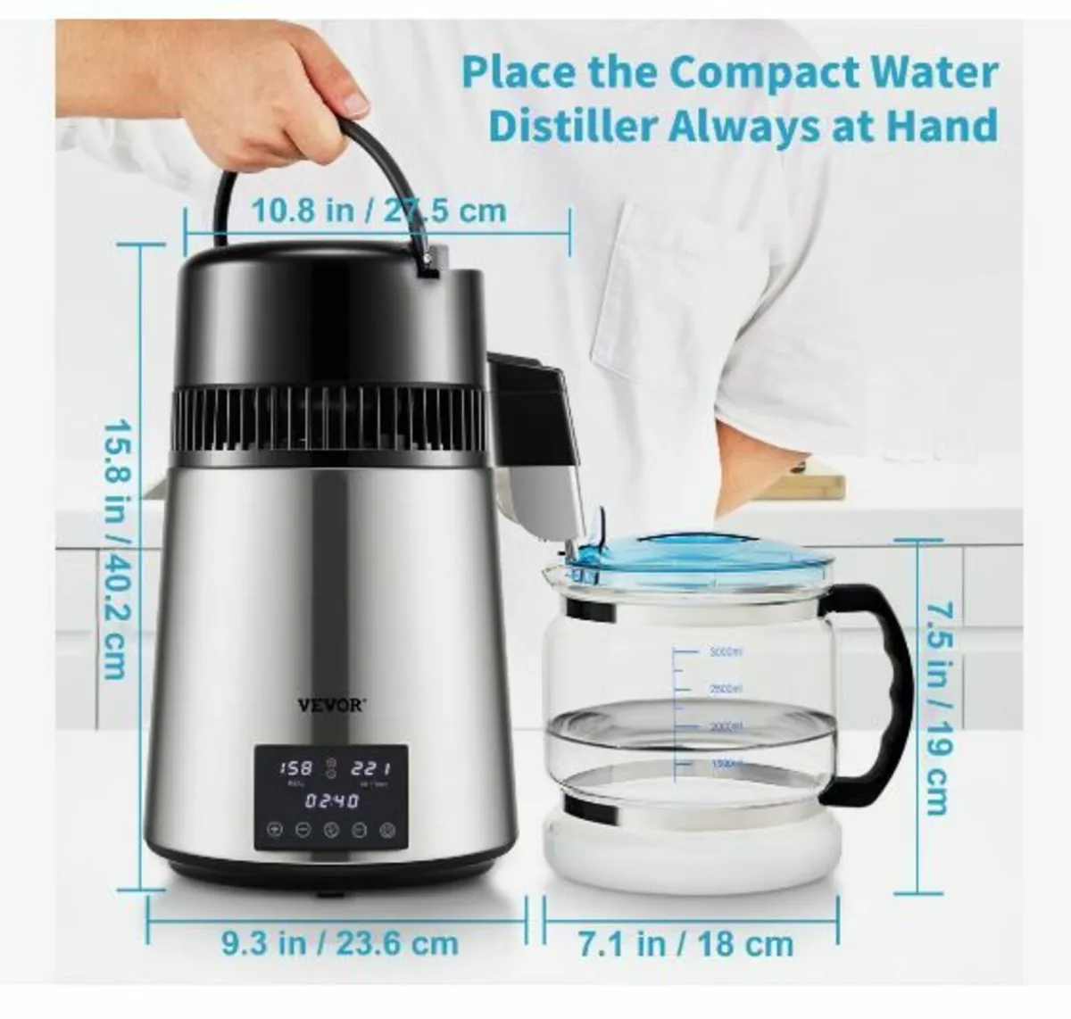 4L Water Distiller 1.5L/H Distilled Water - Image 4