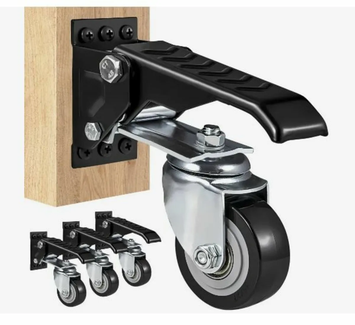 Workbench Caster Wheels, 74.8kg Load Capacity - Image 1