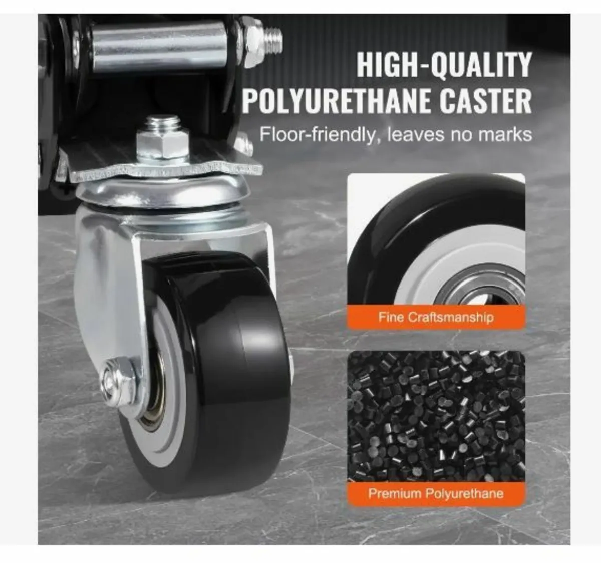 Workbench Caster Wheels, 74.8kg Load Capacity - Image 2