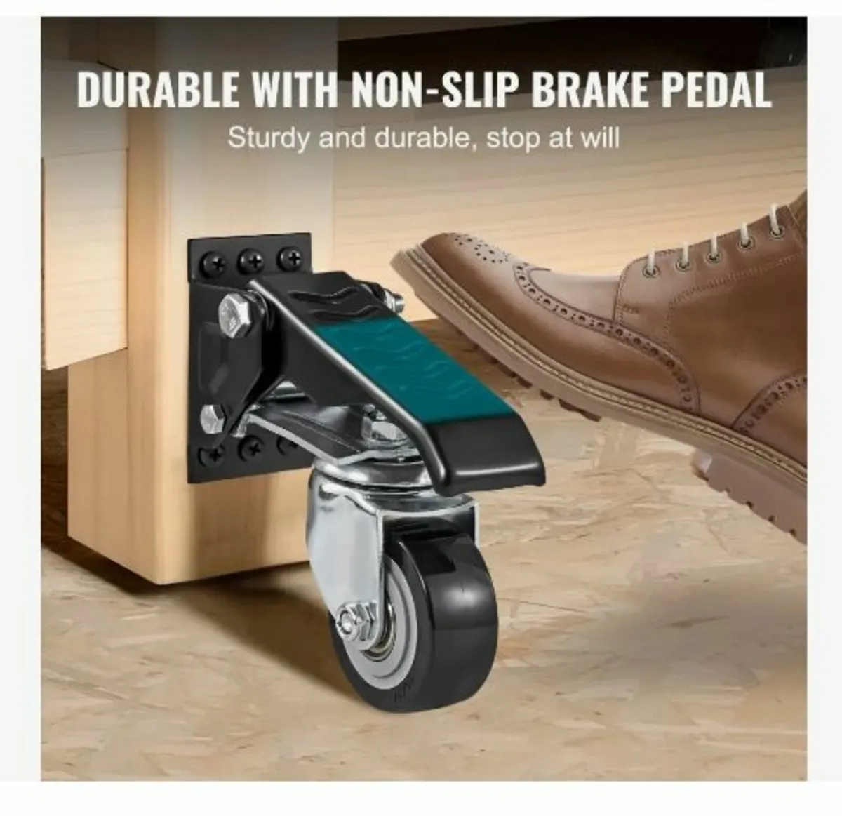 Workbench Caster Wheels, 74.8kg Load Capacity - Image 4