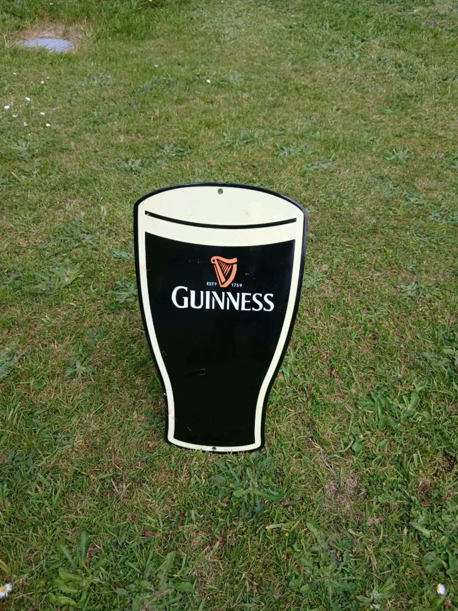 Guinness Pint Enamel Sign - Image 2